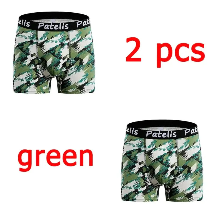 Camouflage Cotton Boxer Underwear for Plus Size Men – XL-7XL