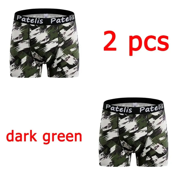 Camouflage Cotton Boxer Underwear for Plus Size Men – XL-7XL