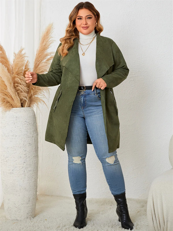 Casual Women's Suede Coat