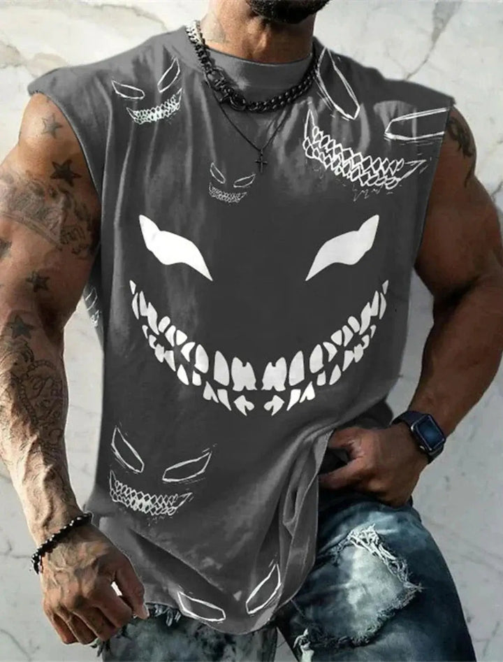 Plus Size Men's Sleeveless T Shirts, available sizes S-5XL